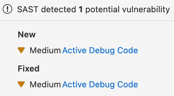 Screenshot of primary identifier mismatch in MR widget